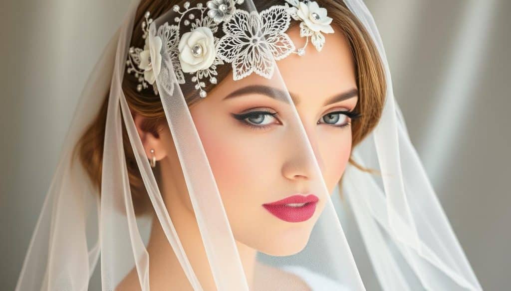 Braut Haarschmuck mit Schleier online kaufen