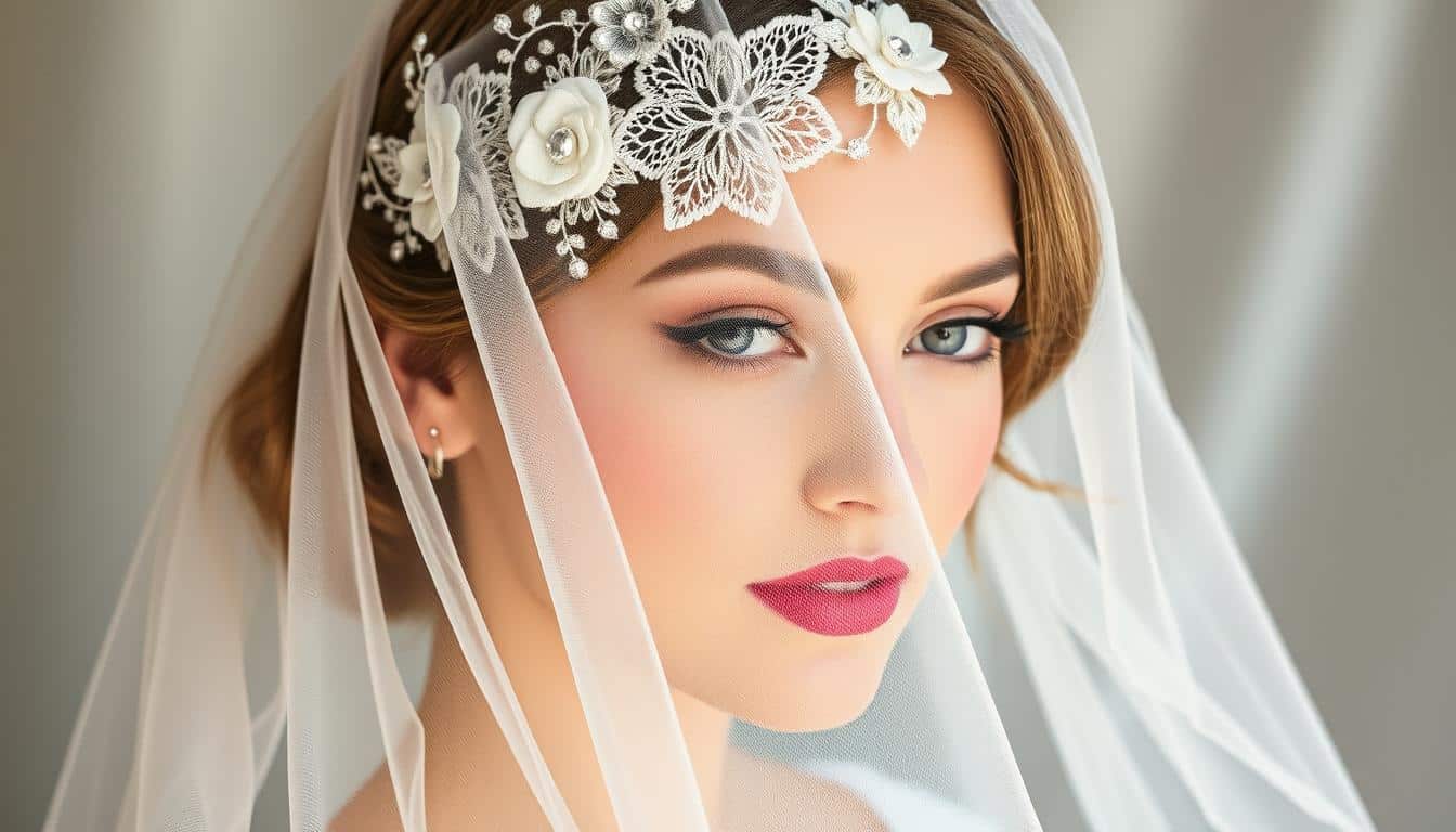 Braut Haarschmuck mit Schleier online kaufen