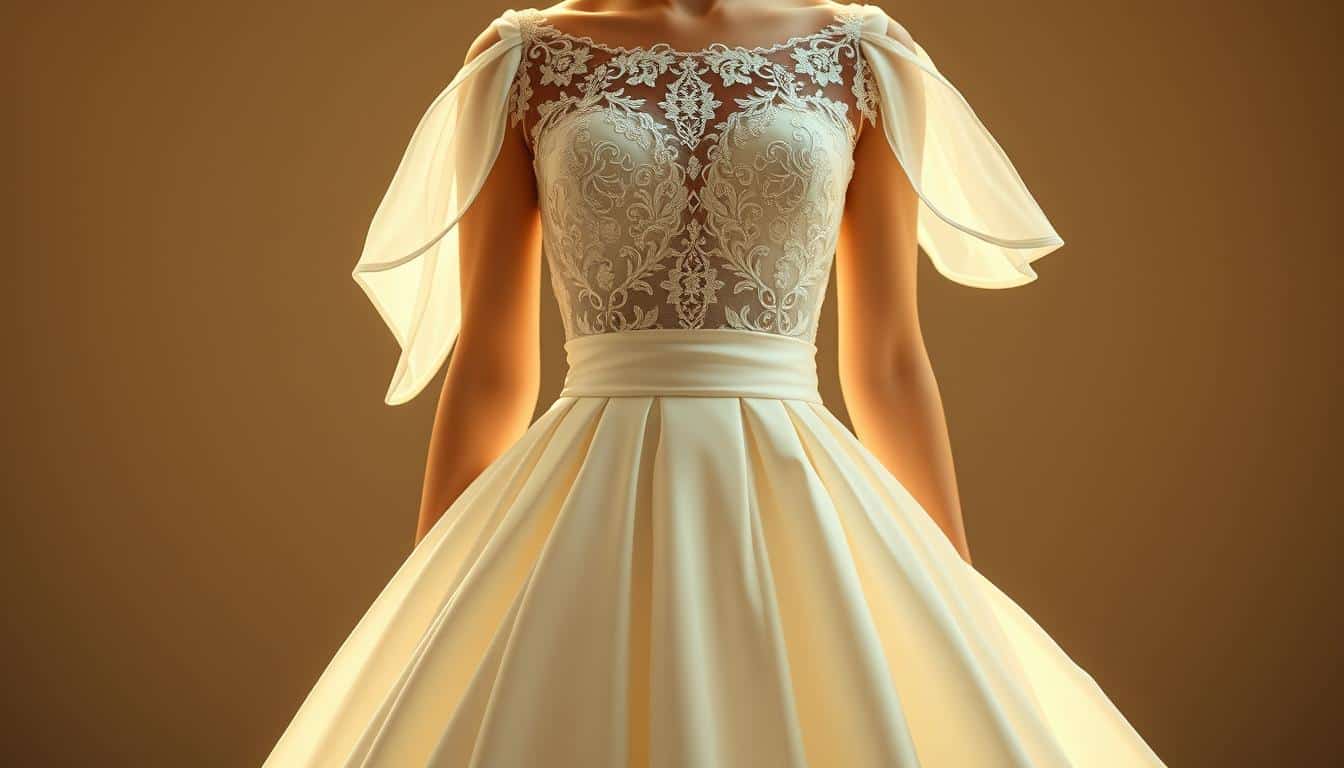 Brautkleid Curvy mit Ärmeln online kaufen