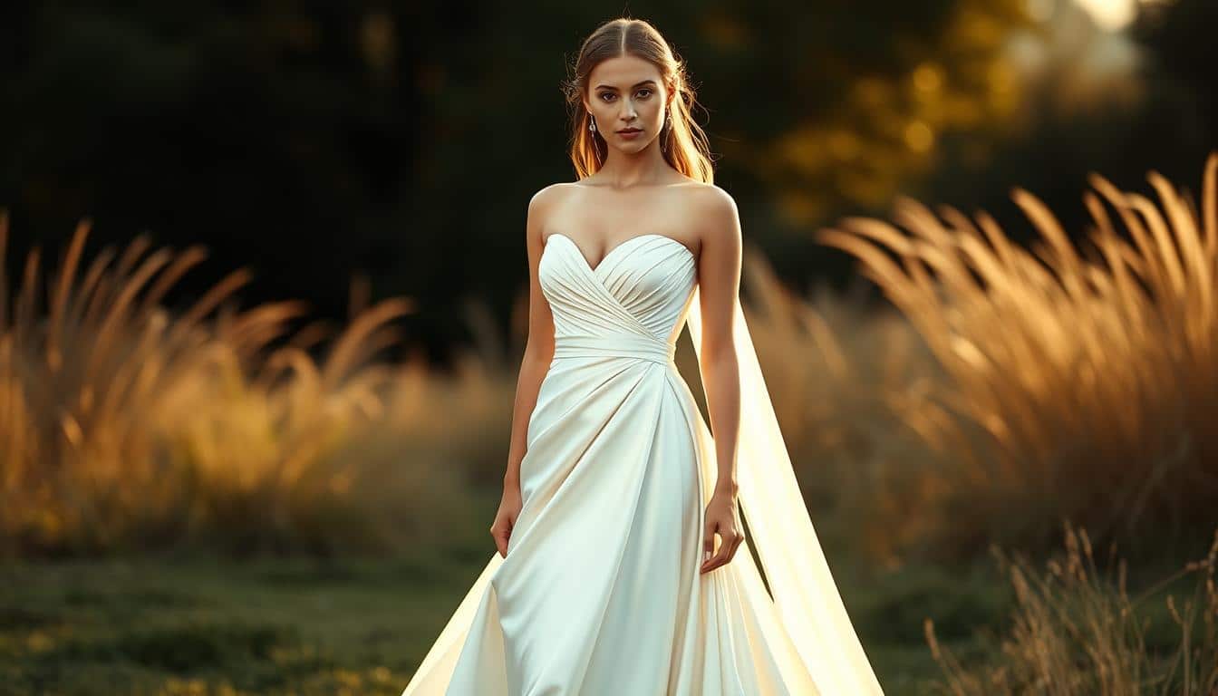 Brautkleid Mikado Seide online kaufen