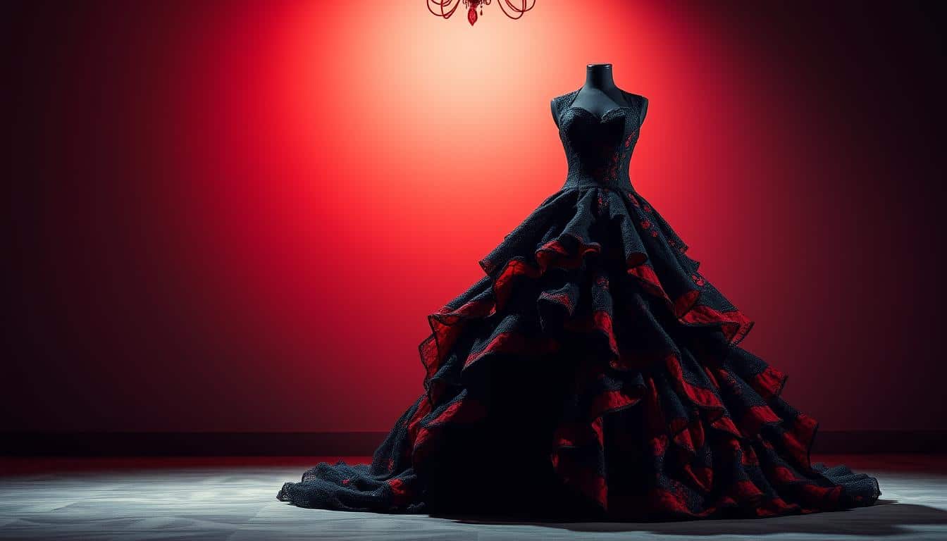 Brautkleid Schwarz Rot online kaufen