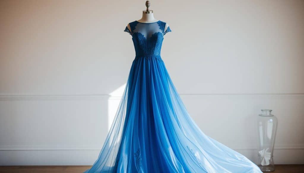 Brautkleid in Blau online kaufen