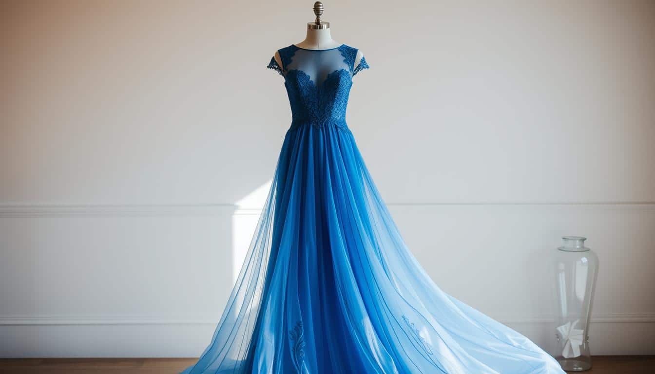 Brautkleid in Blau online kaufen