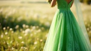 Brautkleid in Grün online kaufen