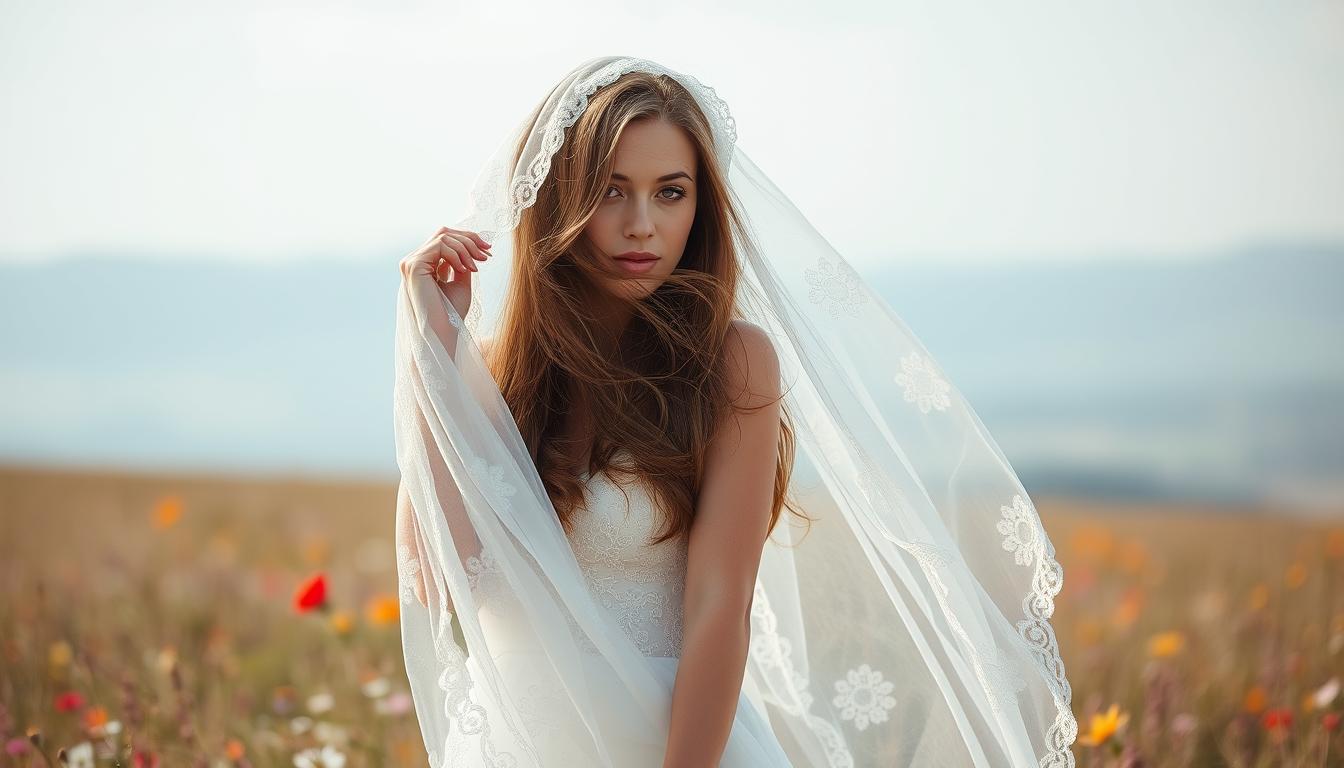Brautschleier für offene Haare online kaufen