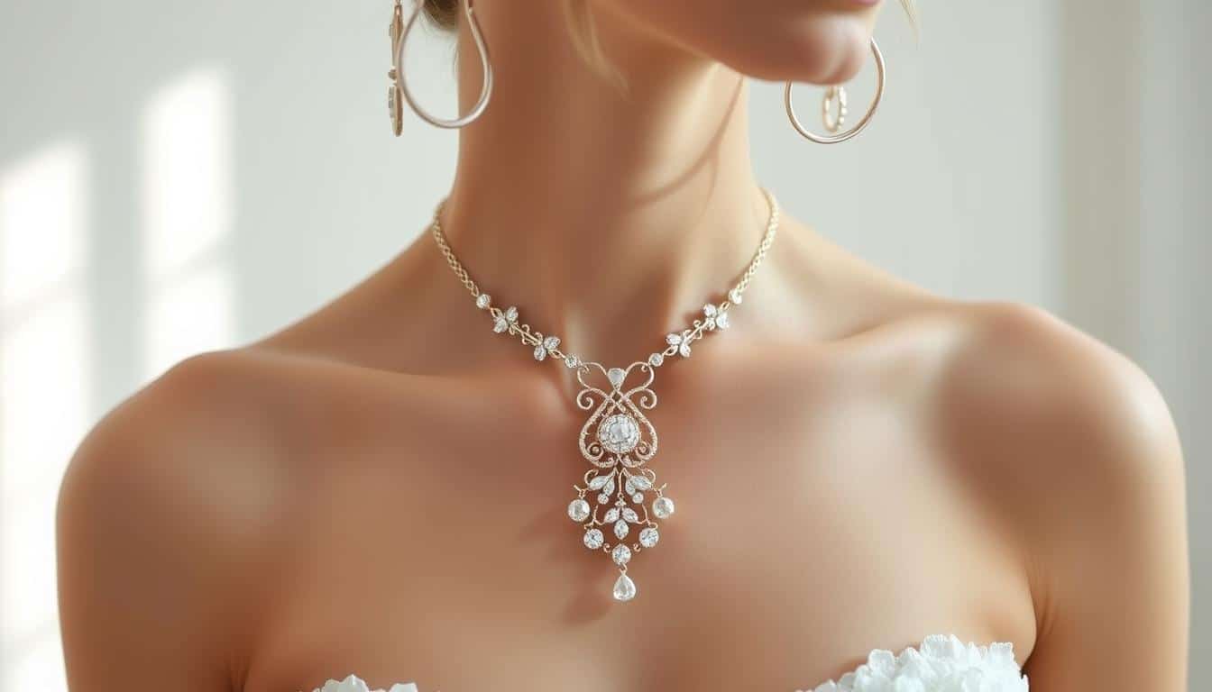 Brautschmuck Kette und Ohrringe online kaufen
