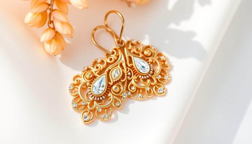 Brautschmuck Ohrringe aus Gold online kaufen