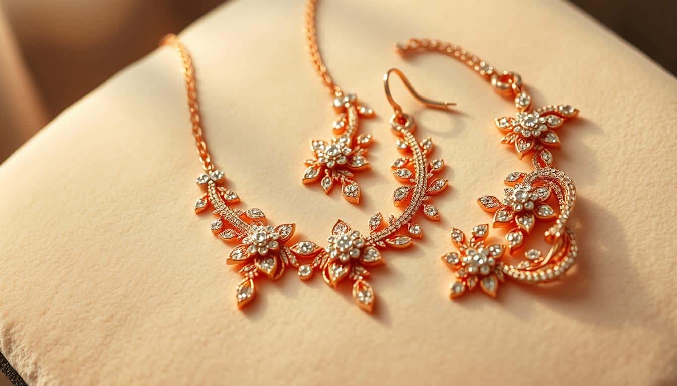Brautschmuck Rosegold Set online kaufen