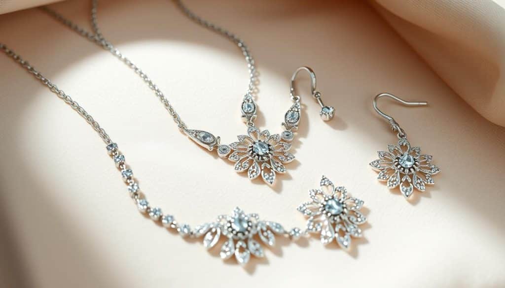Brautschmuck Set in Silber online kaufen