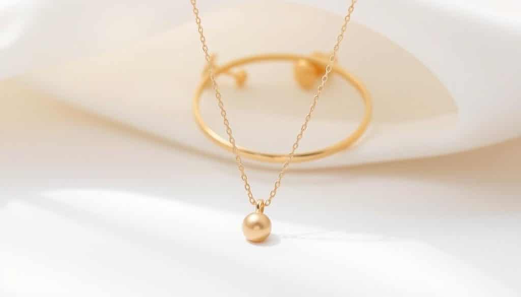 Brautschmuck aus Gold schlicht online kaufen