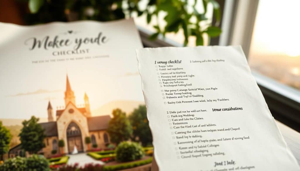 Checkliste für die Hochzeitslocation