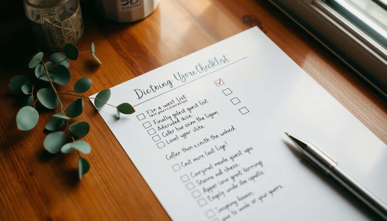 Checkliste für die letzte Woche vor der Hochzeit