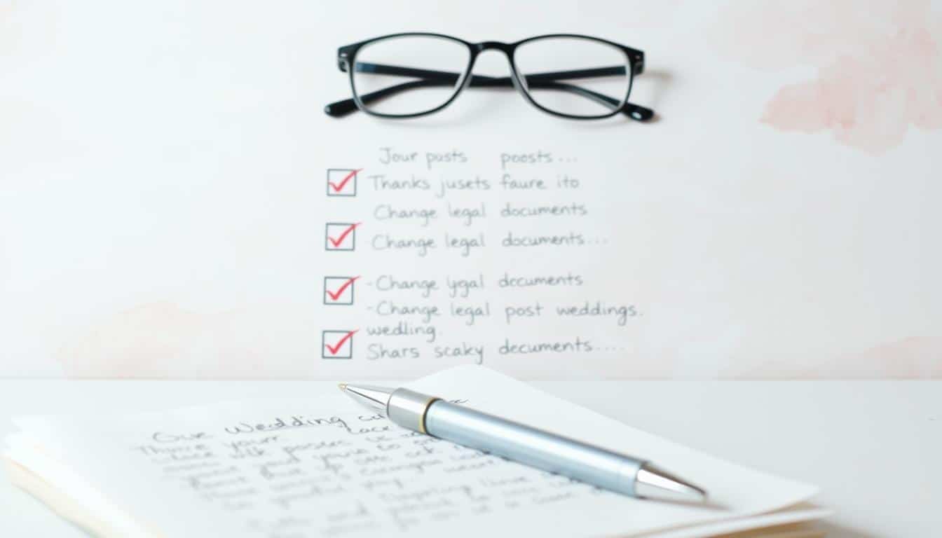 Checkliste für nach der Hochzeit