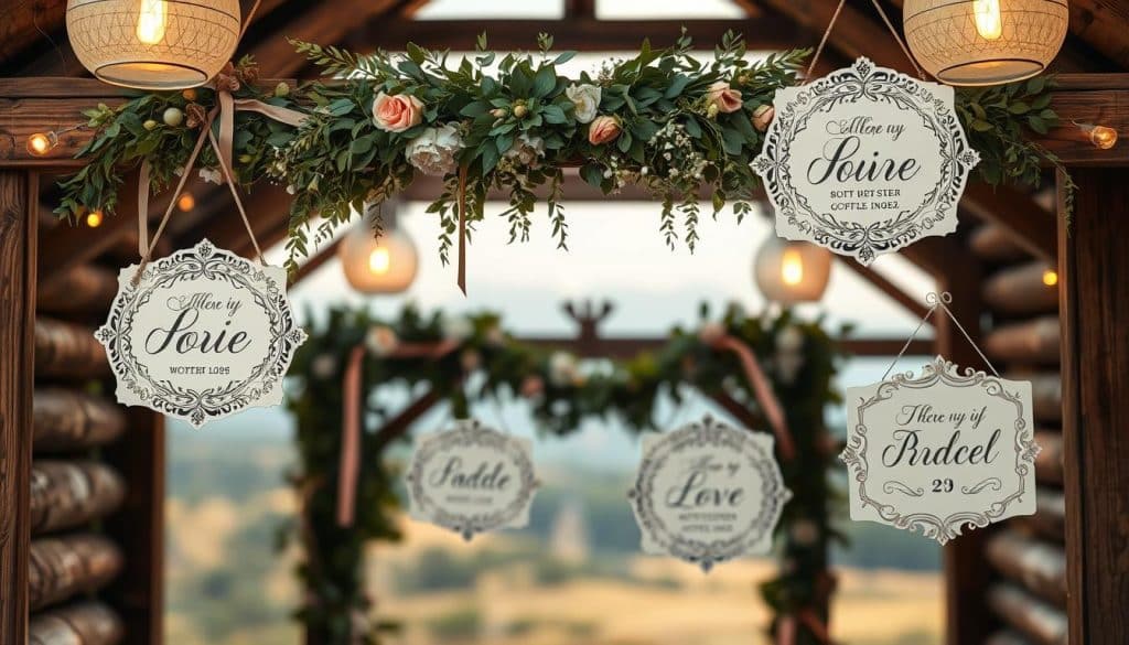 Dekorative Hochzeitsschilder – Ideen & Inspirationen