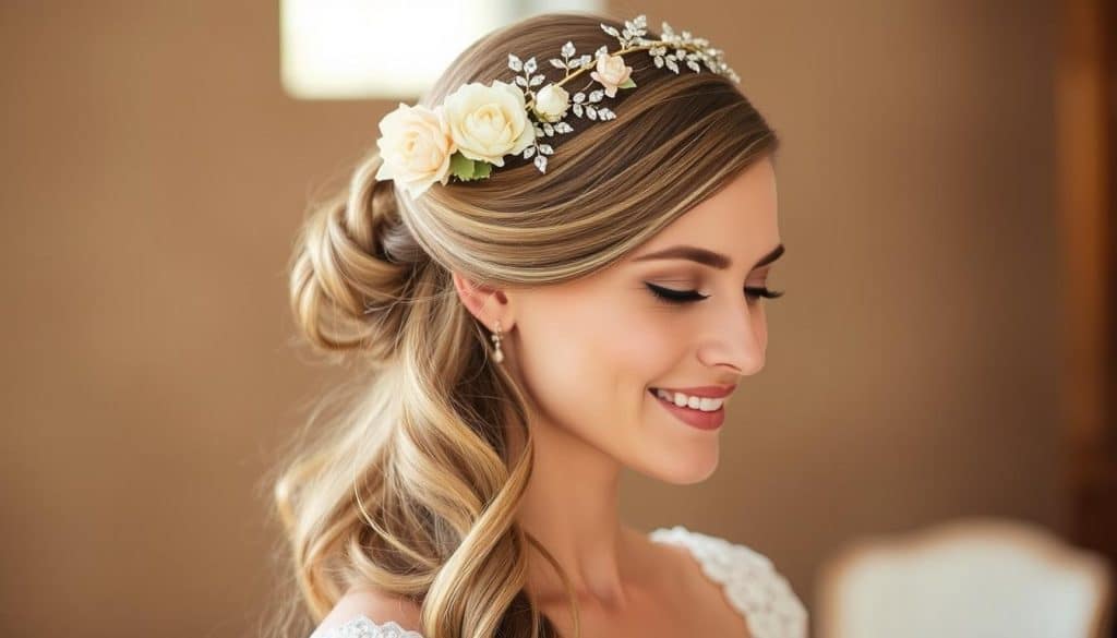 Haarschmuck Braut für halboffene Haare online kaufen