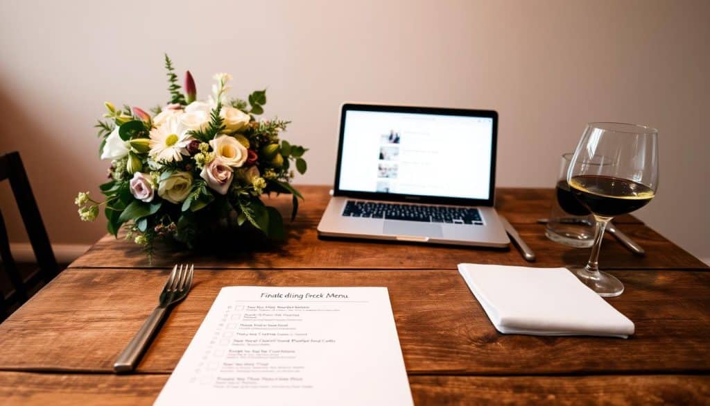 Hochzeit Checkliste für das Probeessen