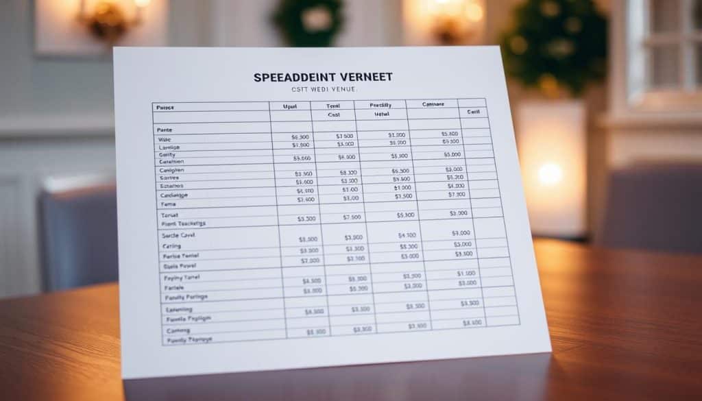 Kosten für die Miete der Hochzeitslocation