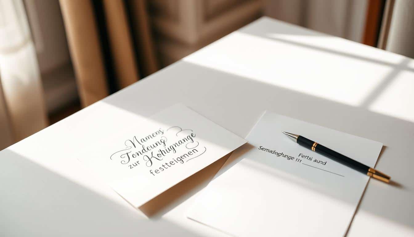 Namensänderung zur Hochzeit festlegen