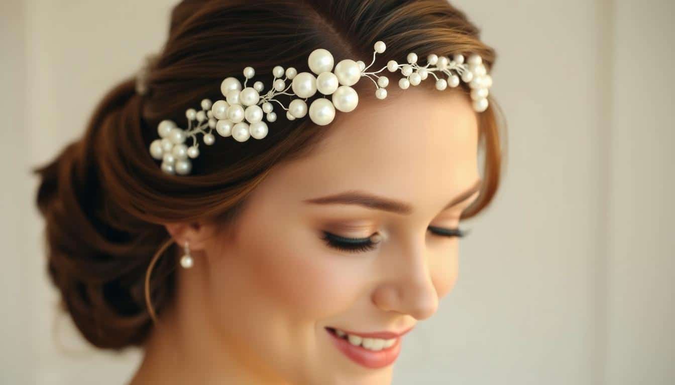 Perlen Haarschmuck Braut  online kaufen