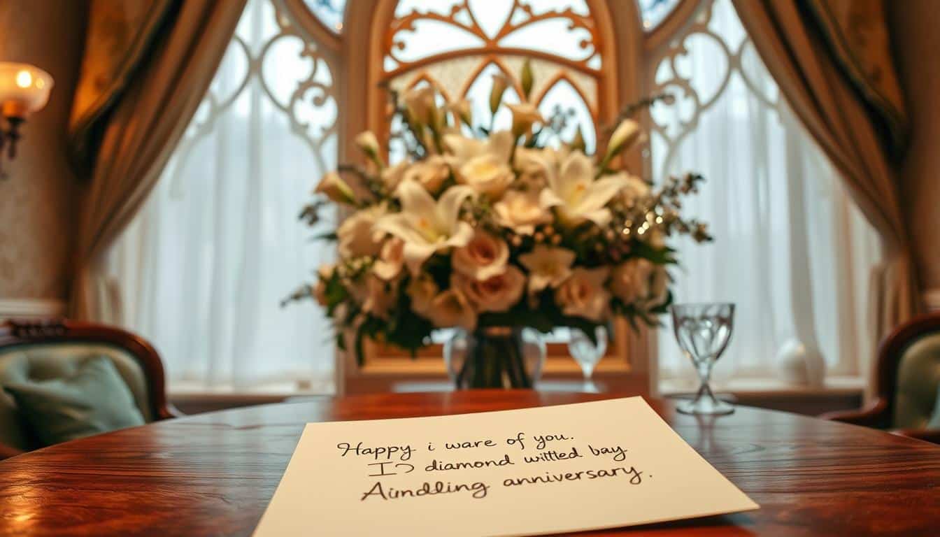 Was schreibt man zur diamantenen Hochzeit?