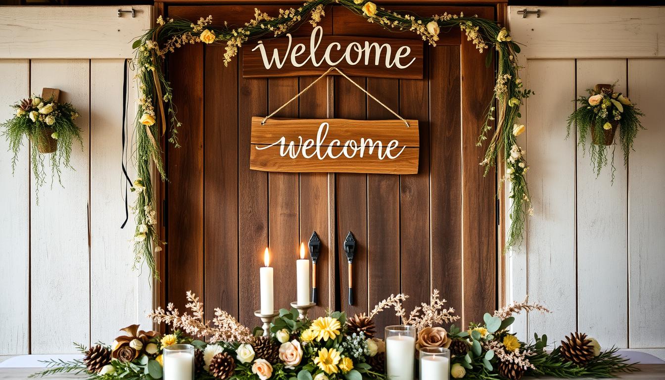 Welcome-Schild und weitere Hochzeitsdeko selber basteln