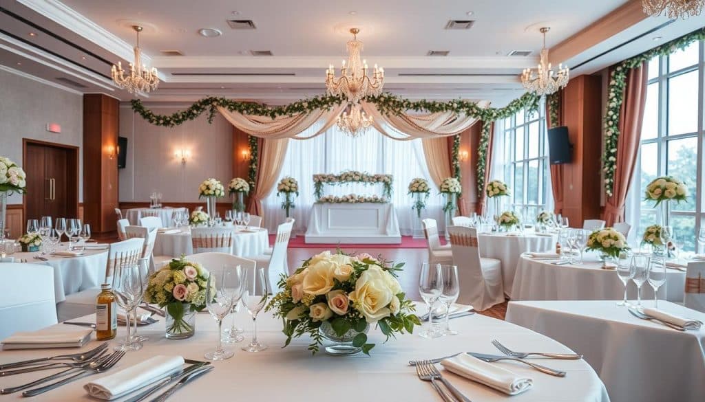 Wer dekoriert die Hochzeitslocation?