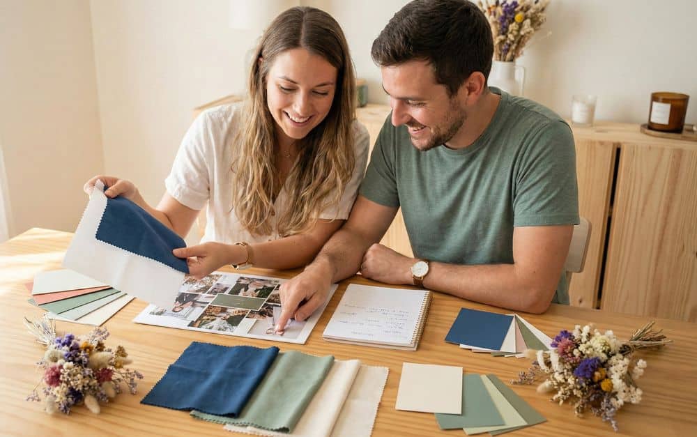 Das Farbkonzept & Motto: Den „Roten Faden“ für die Hochzeit finden Paar bei der Planung